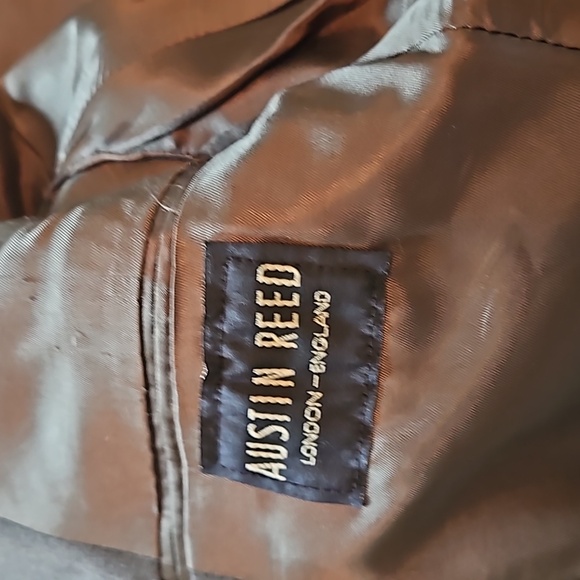 Vintage‎ Austin Reed Wool Gray  Blazer Sport Coat Jacket Sz 42R - Picture 6 of 12